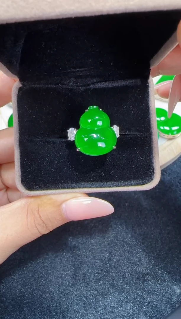 未镶嵌定制翡翠翡翠戒指98