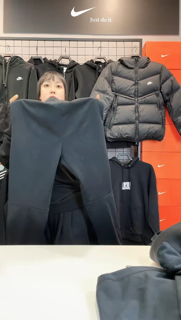 2708 黑色加绒直筒长裤XL码150斤-170斤不退换