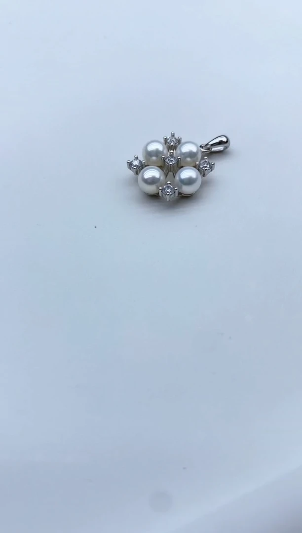 【闪购商品】淡水珍珠颈饰银S925镶嵌5-6mm