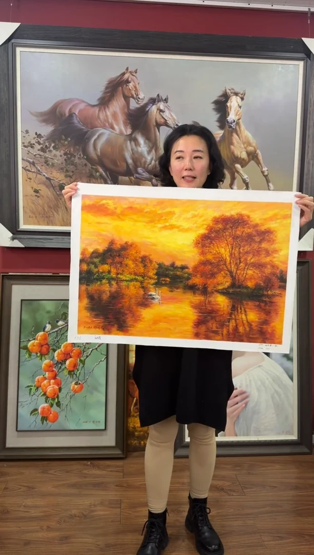 油画【59号】约50*70cm丨朝鲜原创纯手绘孤品油画丨顺丰包邮