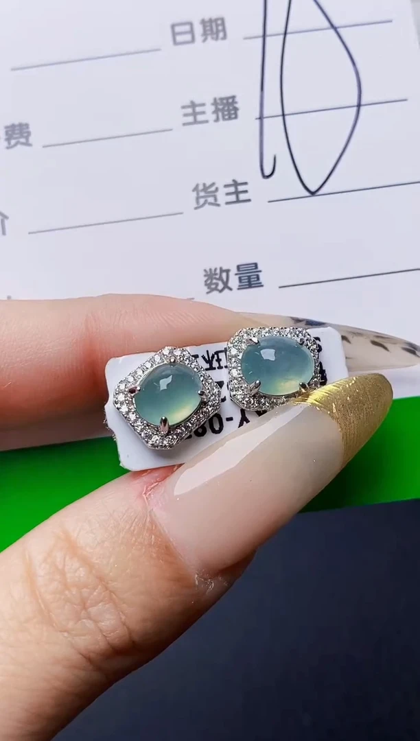 银S925镶嵌戒指翡翠2149