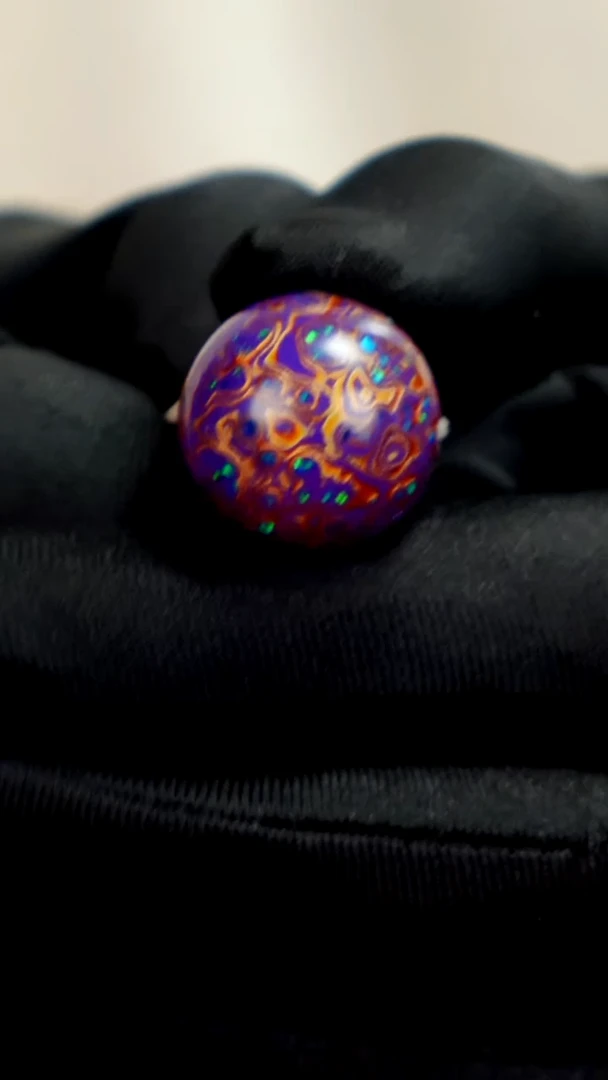 疯子大漆紫金满欧20mm