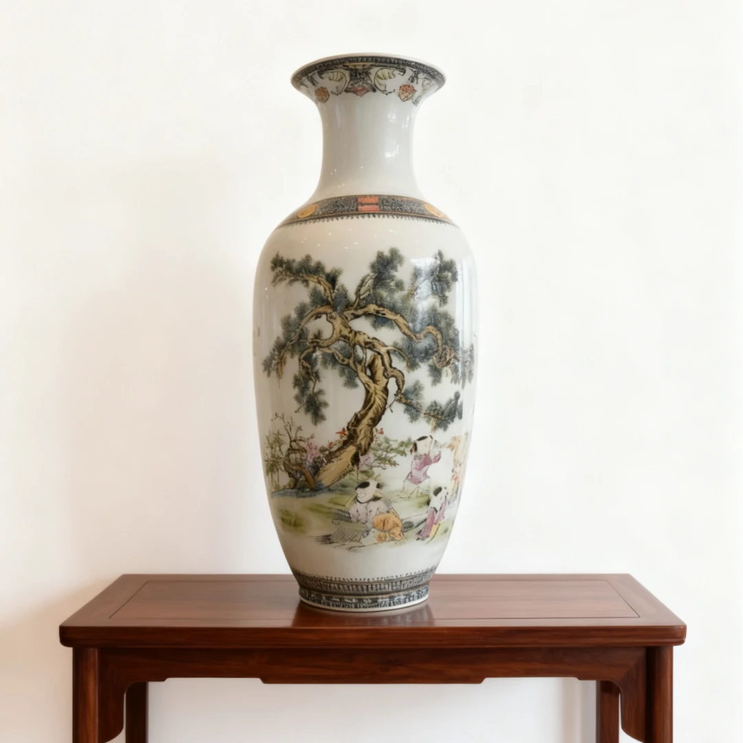 【今日福袋内容】景德镇制冬瓜瓶 三羊开泰-收藏天下