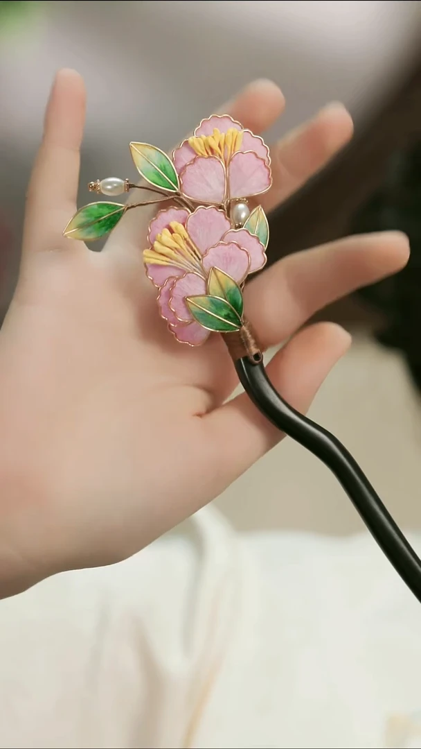 刺绣湘传礼纯手工发簪