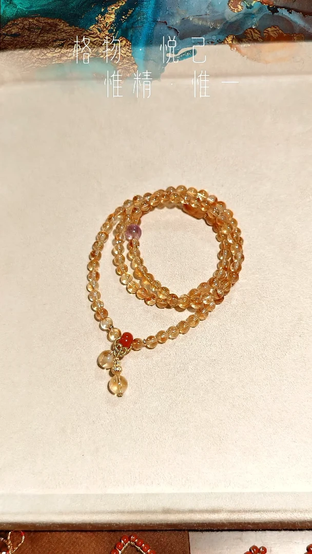 银S925镶嵌手链水晶黄塔晶手链项链