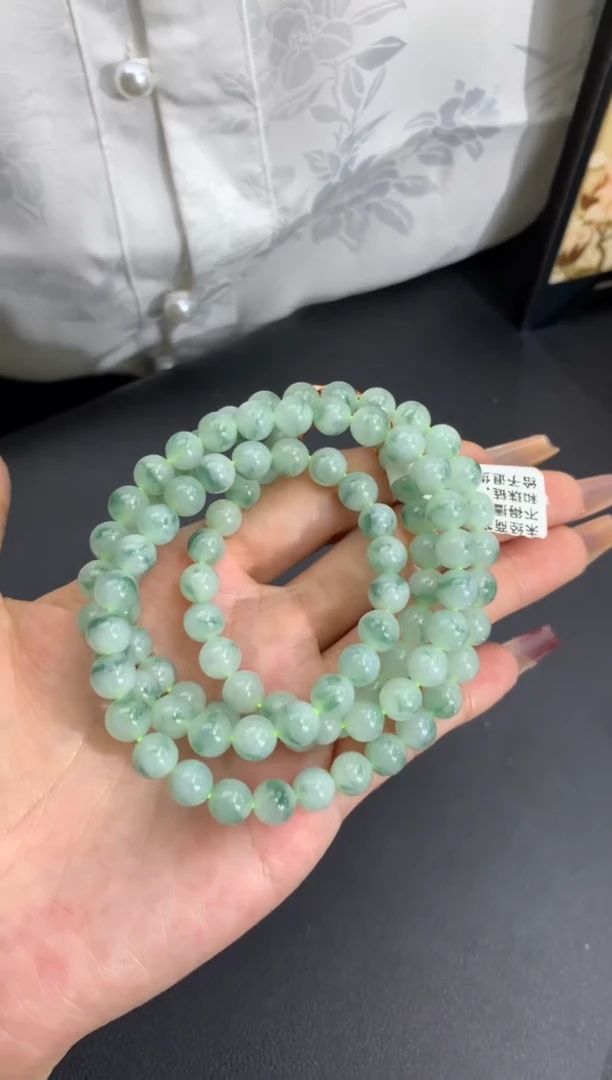 【闪购商品】翡翠手链未镶嵌卡7.2mm