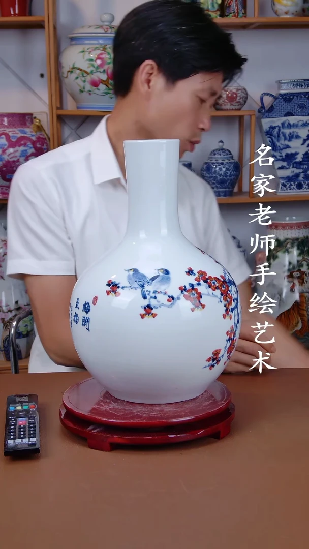 瓶景德镇手工手绘陶瓷摆件34