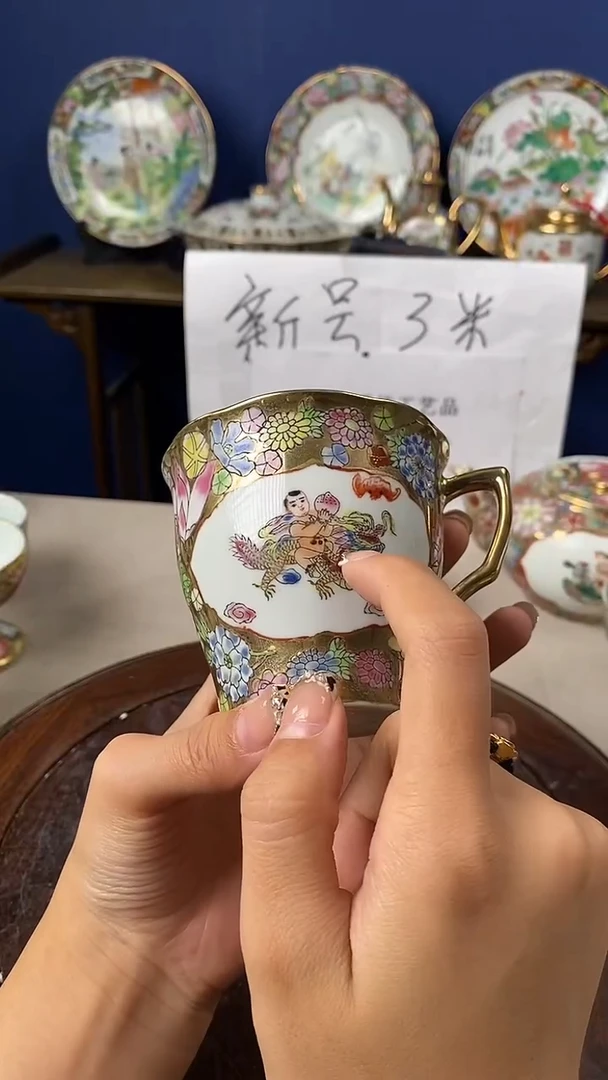 瓷片微瑕景德镇窑厂瓷摆件单件