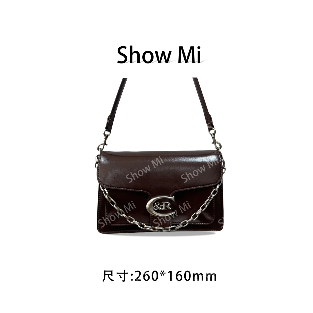 【Show Mi】QYX-9736-1-巧克力-轻奢小众时尚百搭女士包包sm