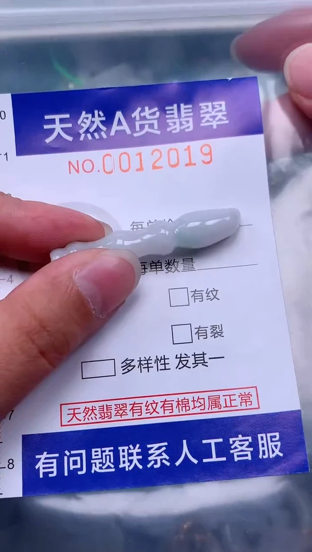 翡翠未镶嵌吊坠(赠链)1
