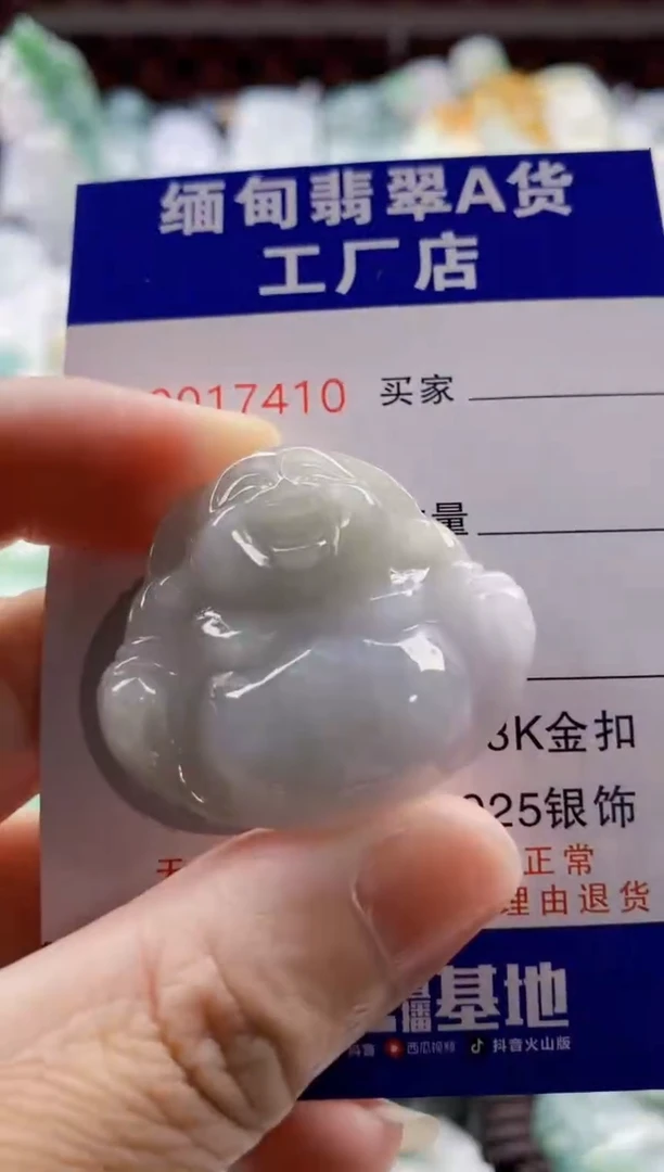 翡翠未镶嵌吊坠(不含链)1