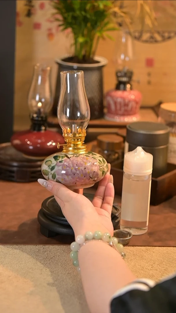 景德镇陶瓷油灯摆件