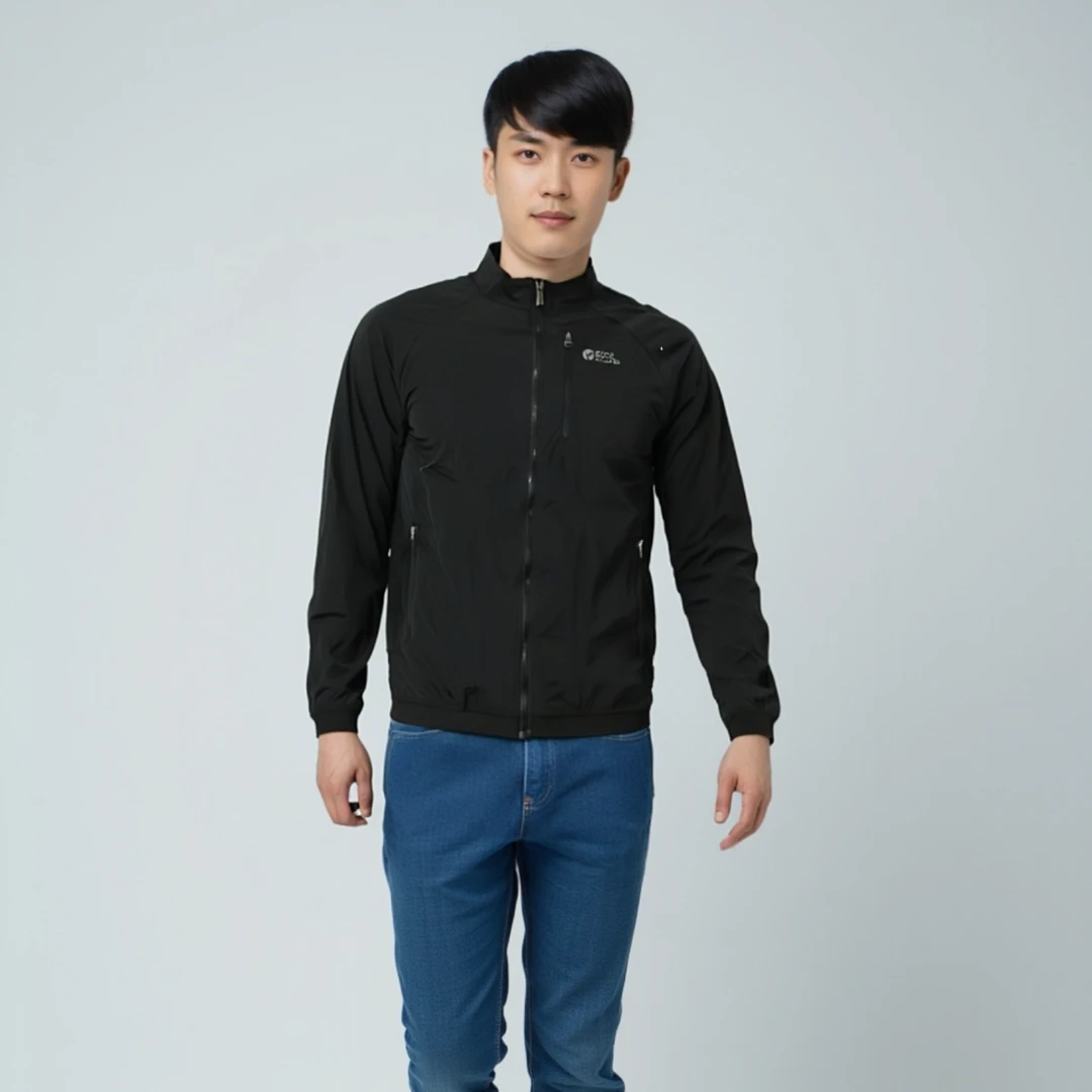 【立领夹克】春夏男款防风舒适户外运动防泼水无帽立领休闲夹克