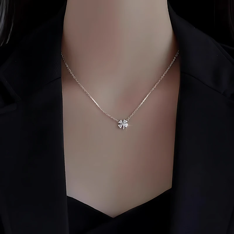 坠链均足银 【顺丰包邮】999纯银项链女轻奢七夕情人节礼物送女友