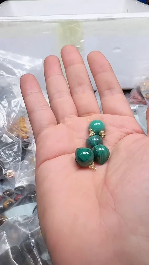 孔雀石合金颈饰010