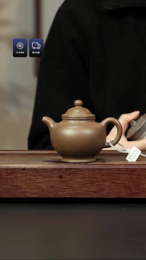 【闪购商品】紫砂茶壶鲨皮青 香槟金 掇只