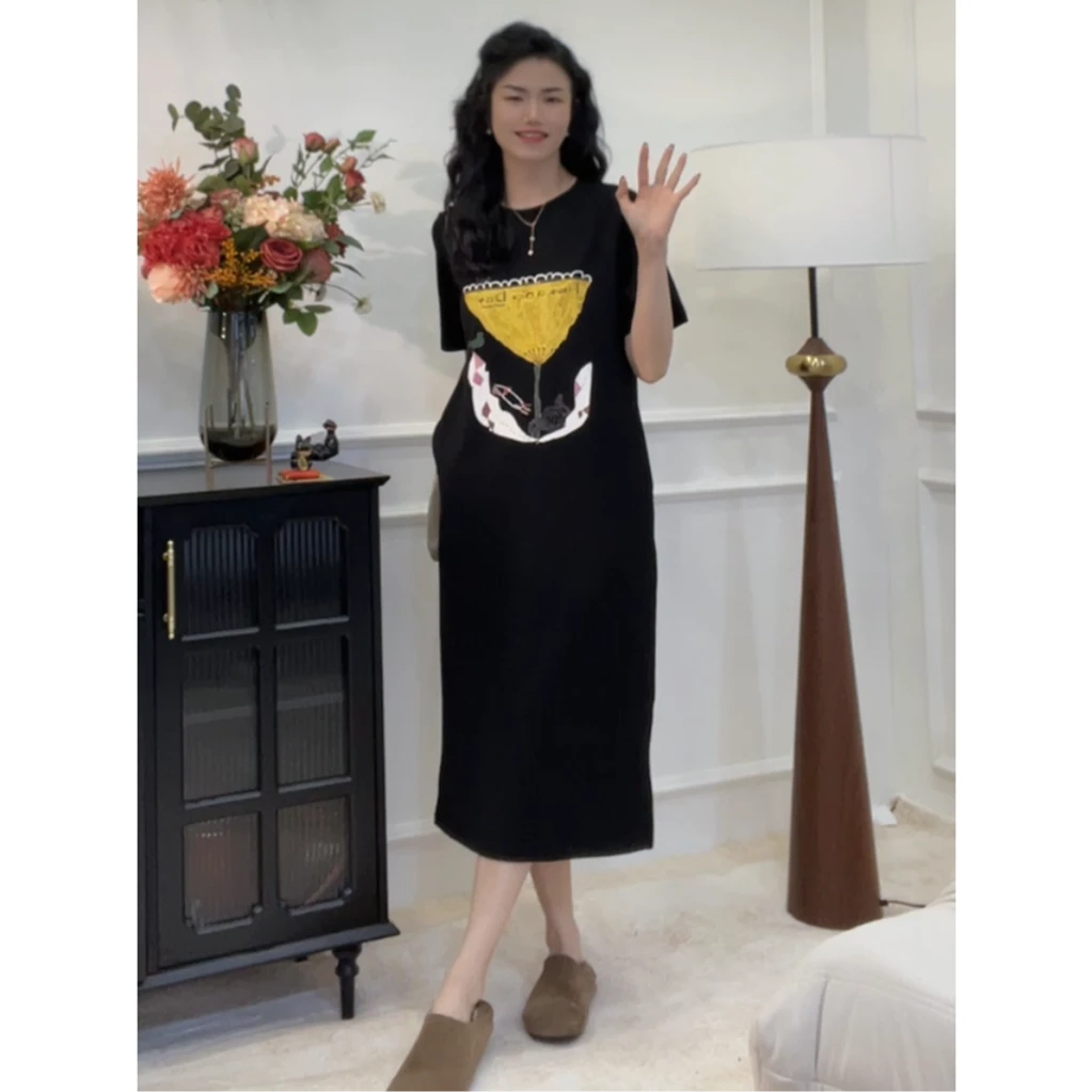 短款/长款~春夏新款显瘦大码连衣裙