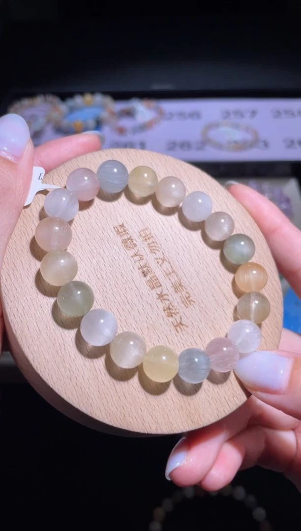 水晶手链未镶嵌256号多样性发货一A 10mm+