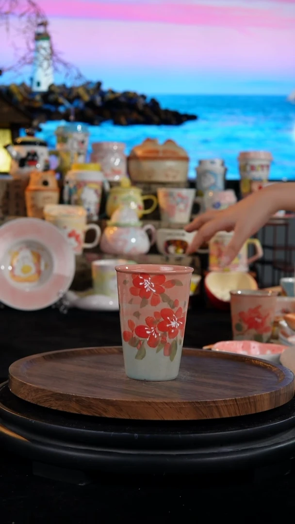 陶瓷便携款手工手绘景德镇陶瓷