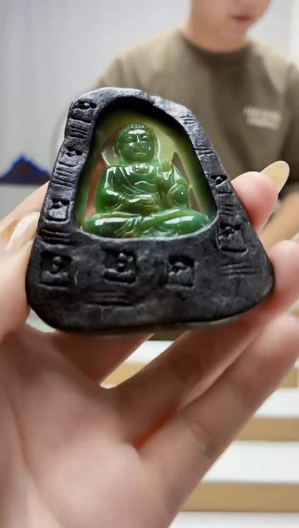 未镶嵌定制翡翠4917jw-毛货挂件71