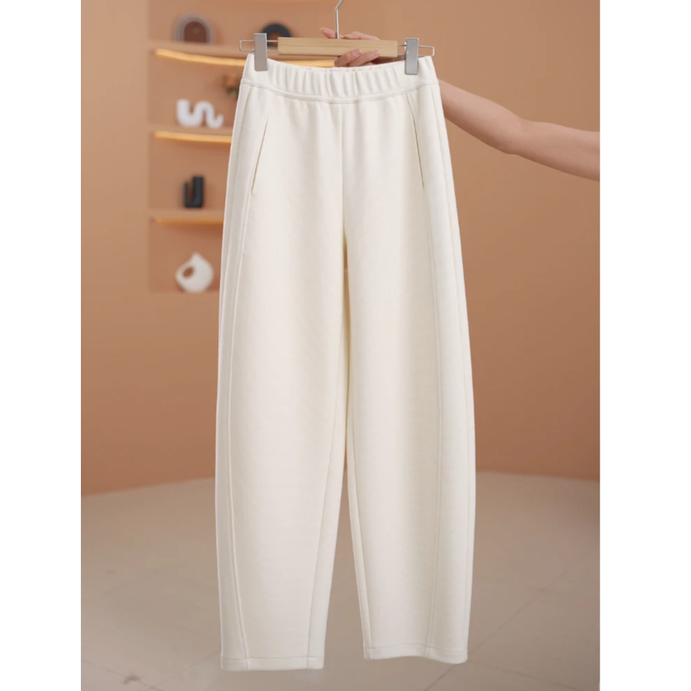【蕊蕊】高腰宽松直筒慵懒休闲长裤子K12899