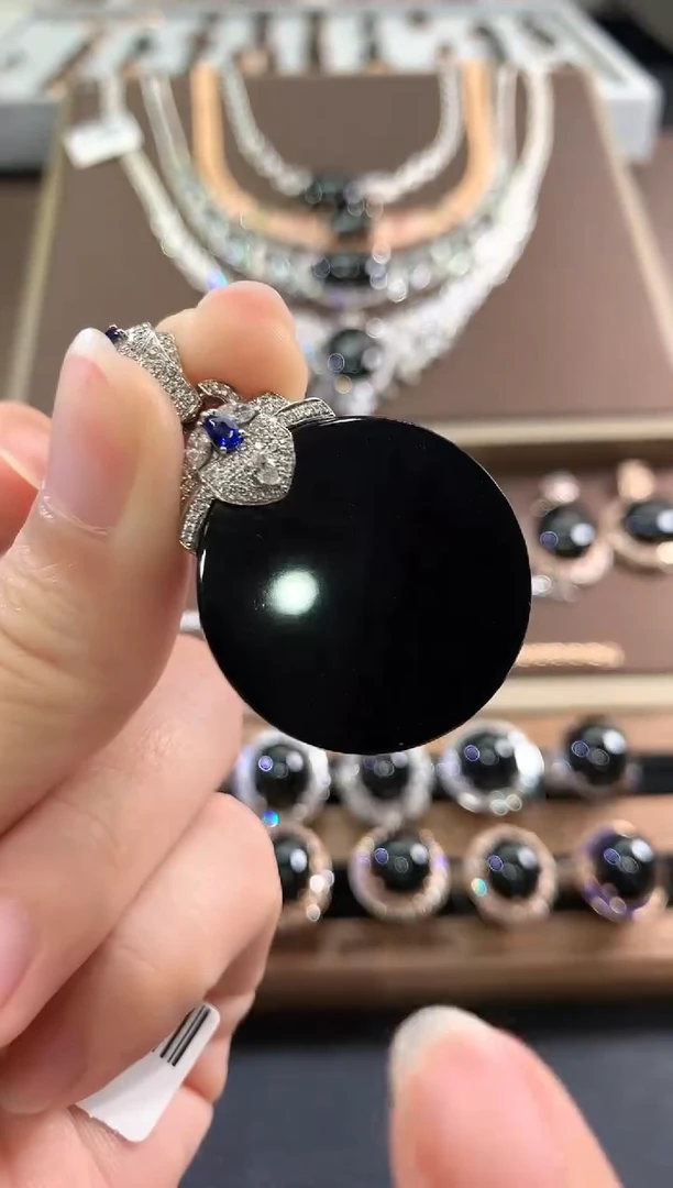 吊坠(不含链)18K金镶嵌翡翠g150