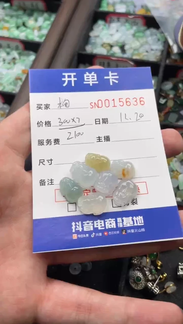 颈饰未镶嵌翡翠梅*仔15636