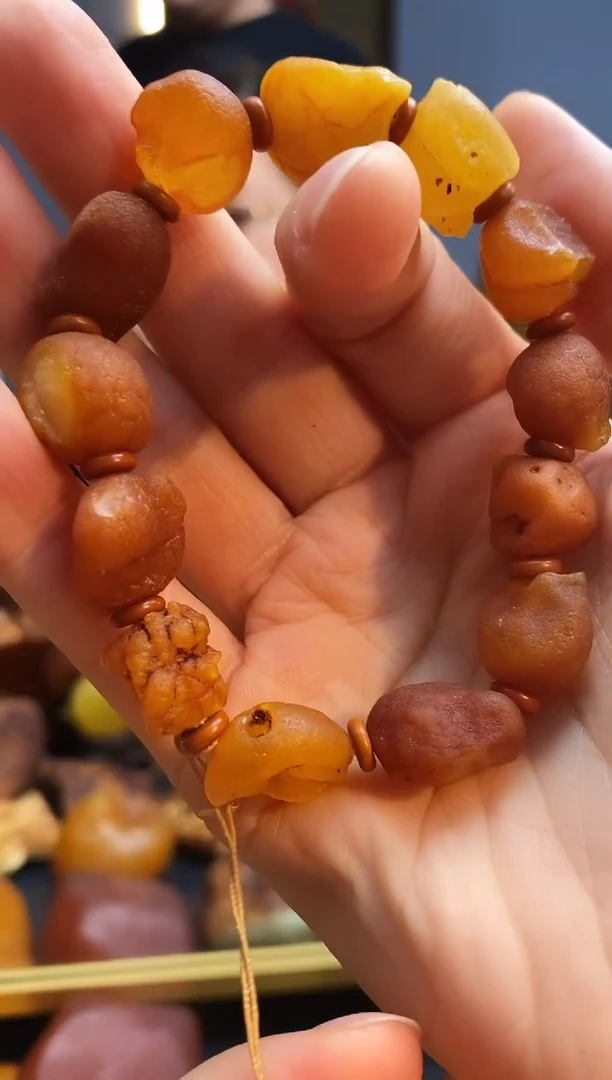 手链琥珀未镶嵌手串