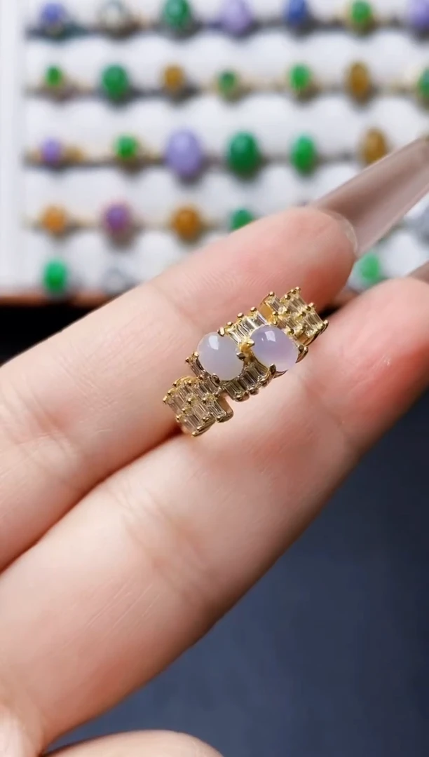 银S925镶嵌戒指翡翠5313