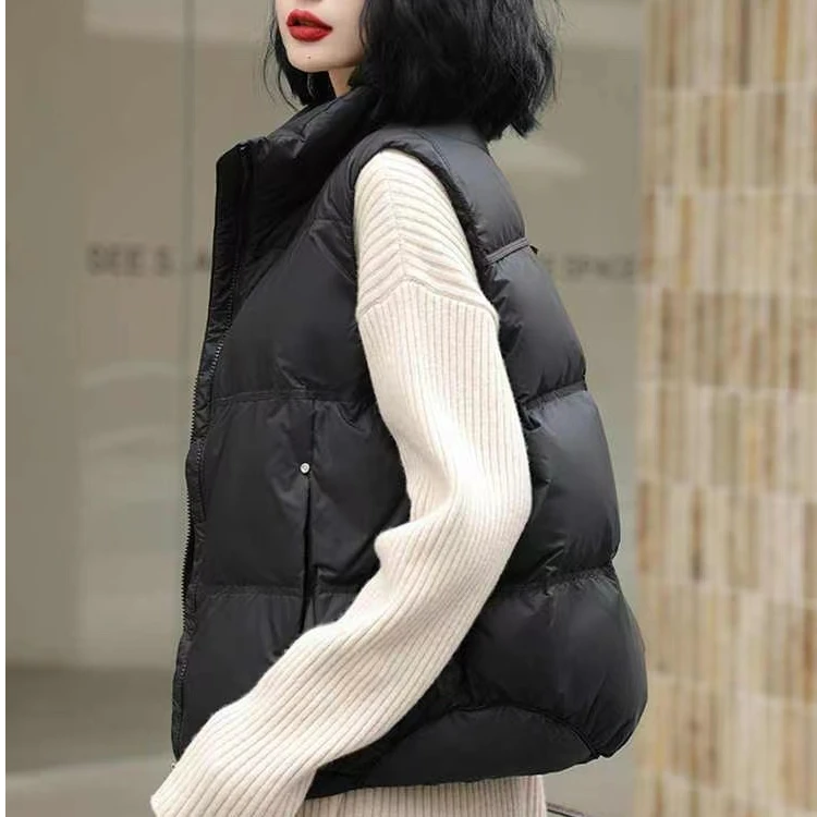 【qing仓福利】新款铆钉时尚修身初春必备百搭羽绒服马甲