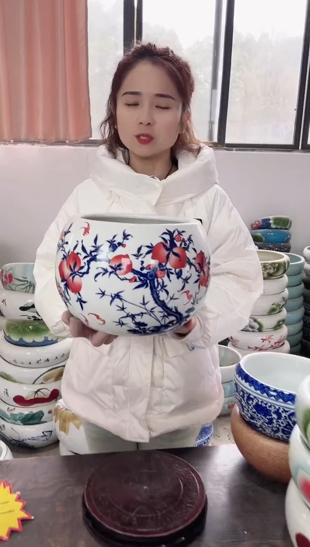 【闪购商品】缸九桃五福聚宝盆