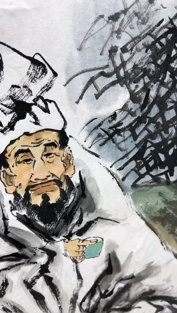 【闪购商品】国画郑乐华绘画手绘作品10-56