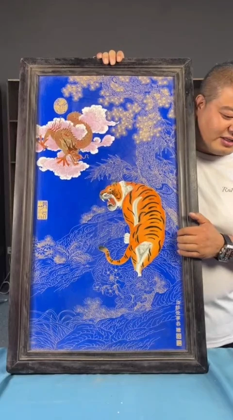 摆件景德镇陶瓷青花摆件44
