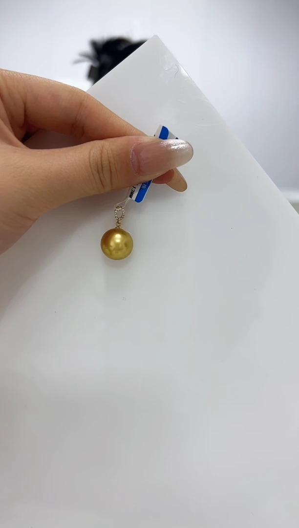 【闪购商品】海水珍珠DA18K金镶嵌v2718 金珠吊坠 12