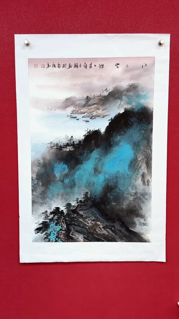 国画手绘国画山水花鸟