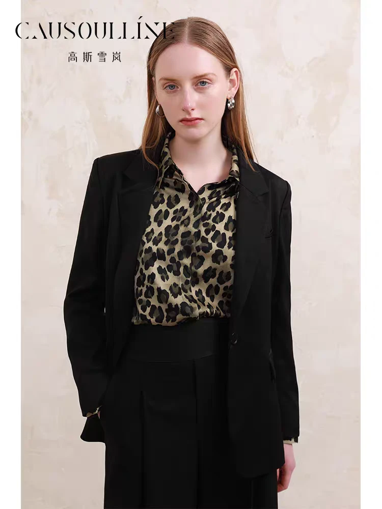 25112062高斯雪岚气质长袖修身西服