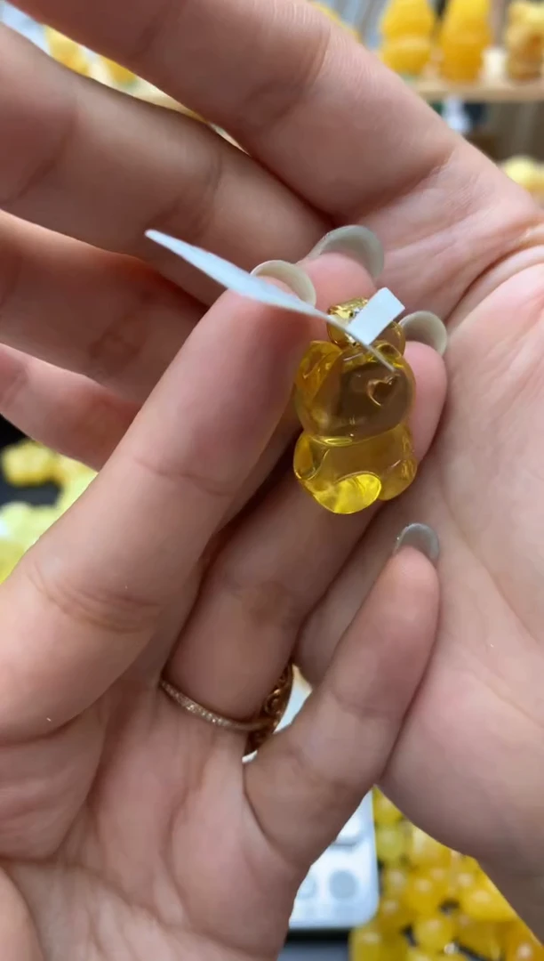 琥珀银S925镶嵌珠宝奇石115琥珀蜜蜡微瑕花粉