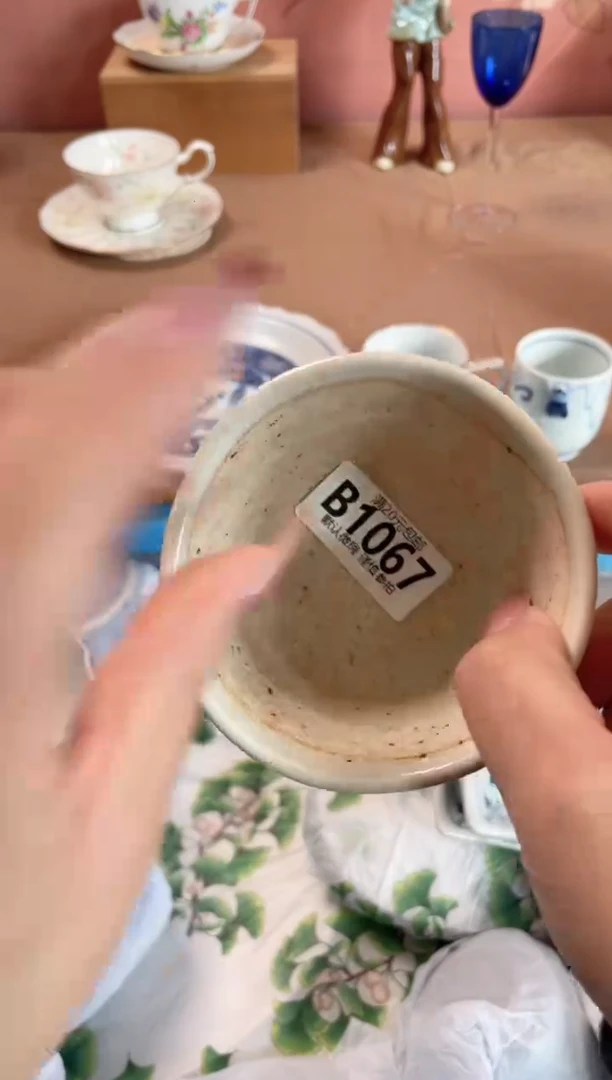 瓷片透**色瓷器瓷器B1067