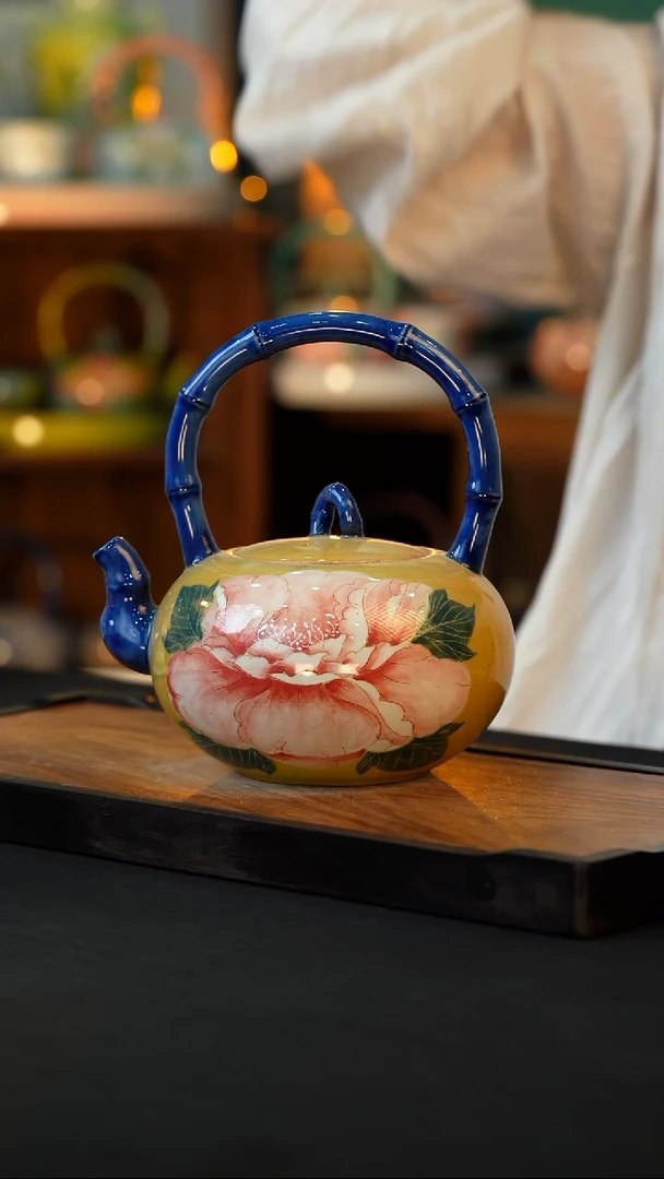 杯手绘心瓷陶瓷浮力
