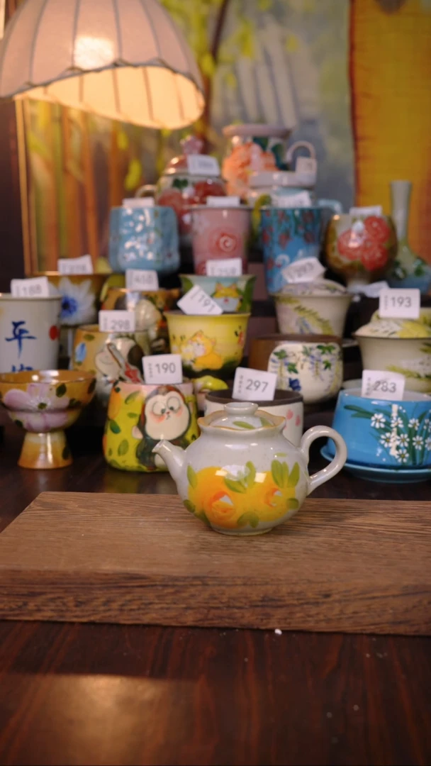 摆件泥垚手作 景德镇手工手绘器物