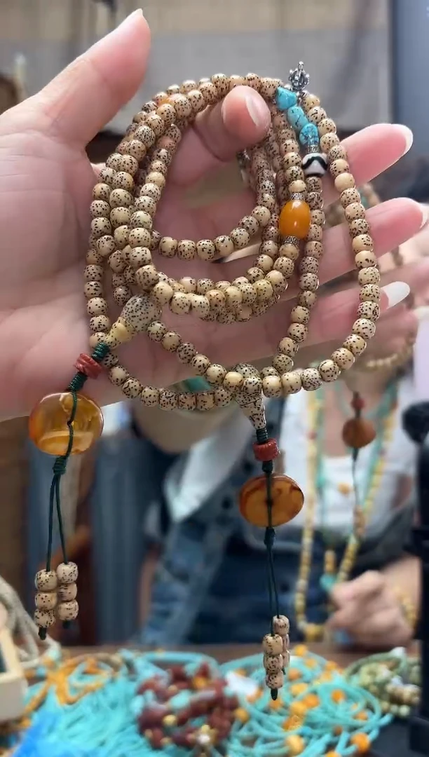 星月菩提吊坠 多样性发一件设计款 6+