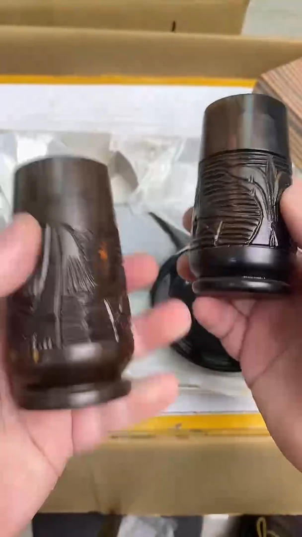用****9日瓷回流黑色茶叶罐