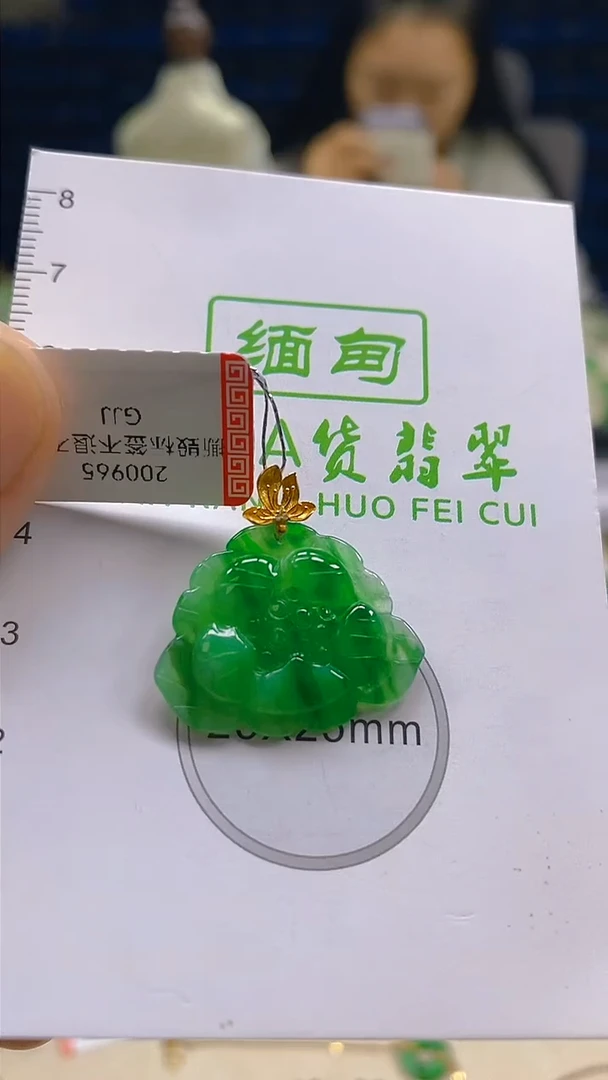 颈饰18K金镶嵌翡翠新号开播 全场乱卖