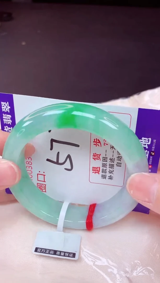 未镶嵌手镯翡翠57（48小时鉴赏期 ）