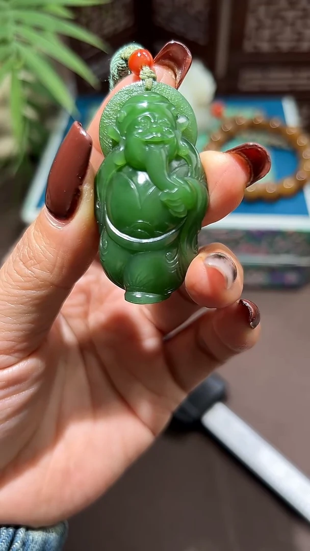 未镶嵌和田玉挂件和田玉财神挂件53