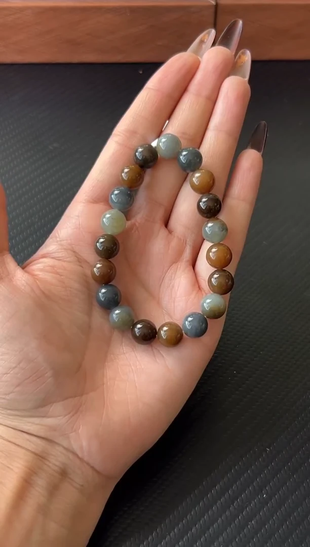 未镶嵌手串和田玉若羌微色差卡10