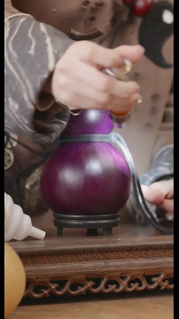 【闪购商品】231号精品天然大漆工艺防渗内胆酒葫芦~