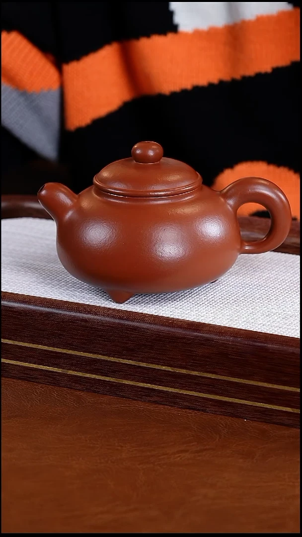茶壶紫砂范君华朱泥大红袍道洪壶