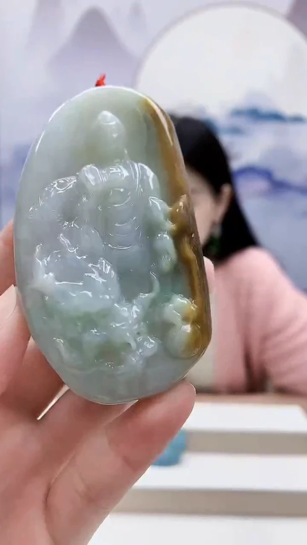 未镶嵌定制翡翠4812ry-毛货挂件63