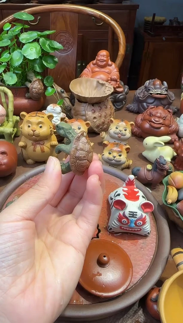 紫砂茶宠爬爬龟小号